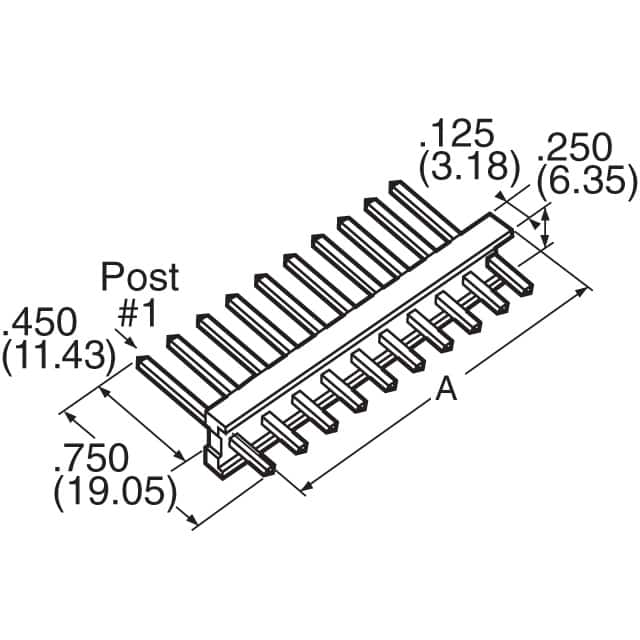 1-640384-2 TE Connectivity AMP Connectors  Headers Male Pins